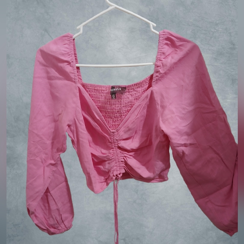 Avita Fuchsia Ruched Blouse